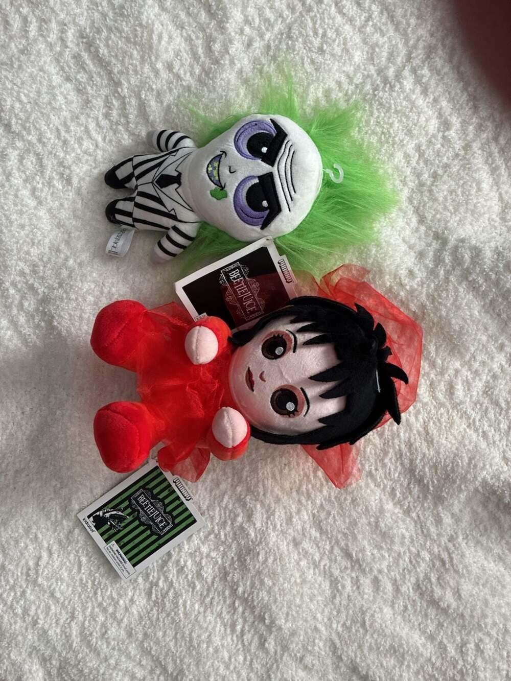 Kidrobot Beetlejuice & Lydia Deetz Phunny Plush Toy Set New A799